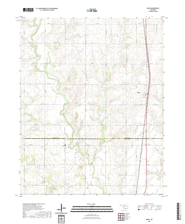 USGS Topographic Map – Bison