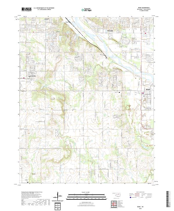 USGS Topographic Map – Bixby
