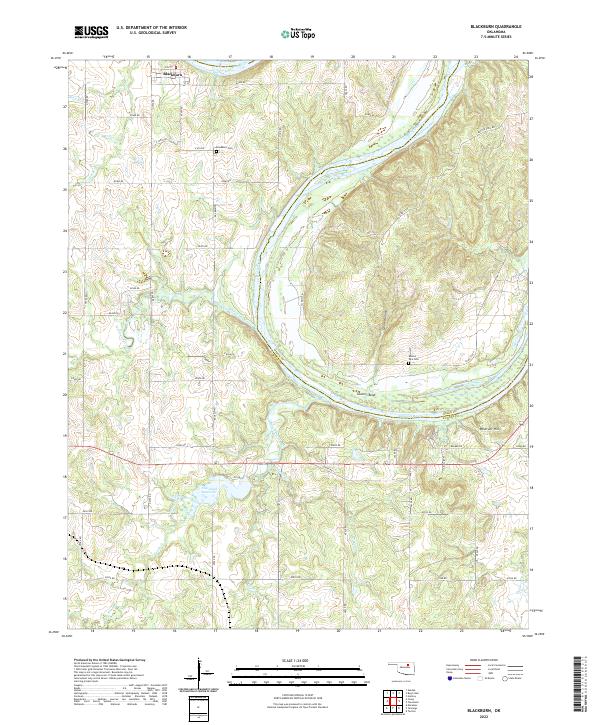 USGS Topographic Map – Blackburn
