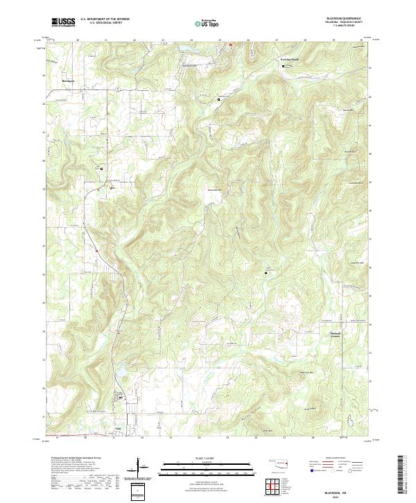USGS Topographic Map – Blackgum
