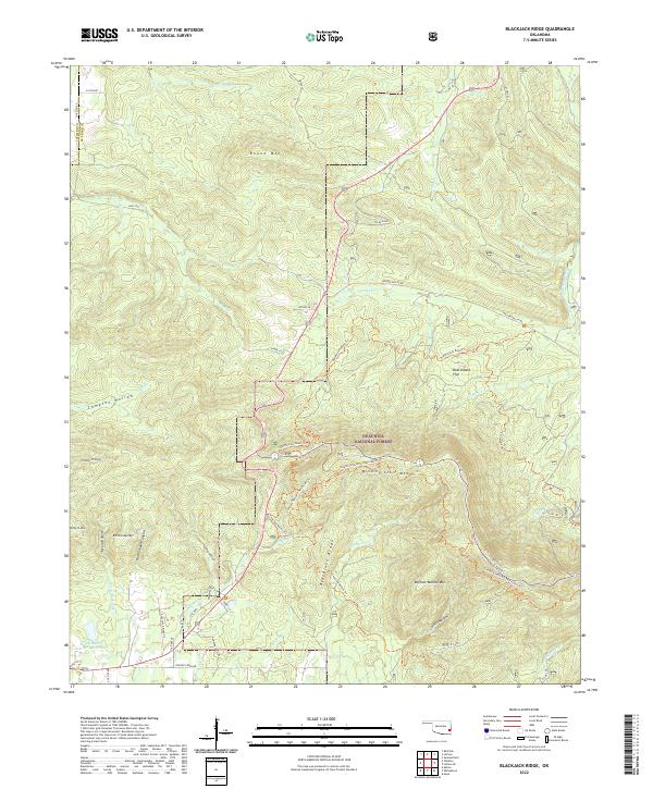 USGS Topographic Map – Blackjack Ridge
