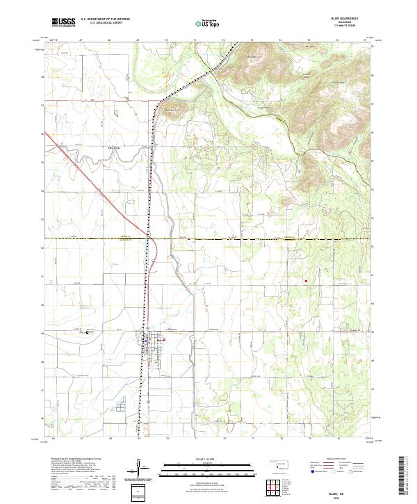USGS Topographic Map – Blair