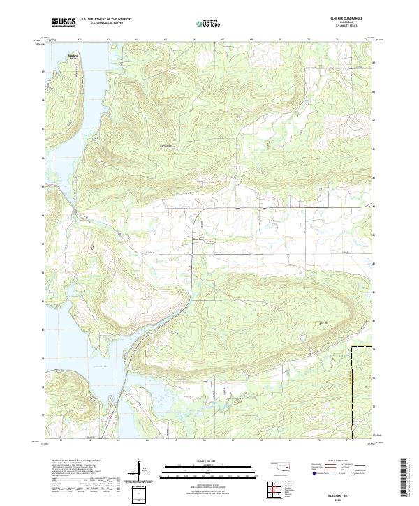 USGS Topographic Map – Blocker