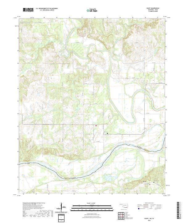USGS Topographic Map – Bluff
