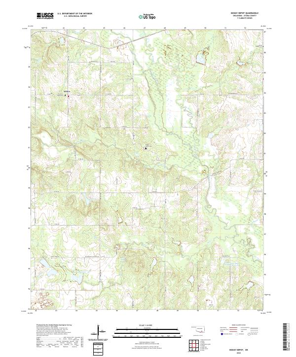 USGS Topographic Map – Boggy Depot