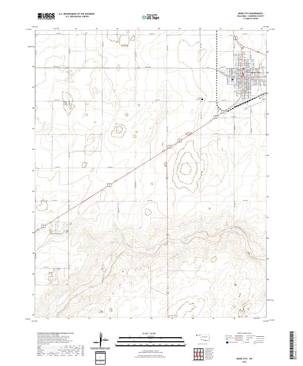 USGS Topographic Map – Boise City