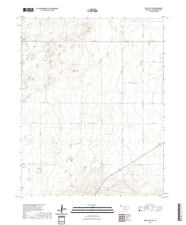 USGS Topographic Map – Boise City NW