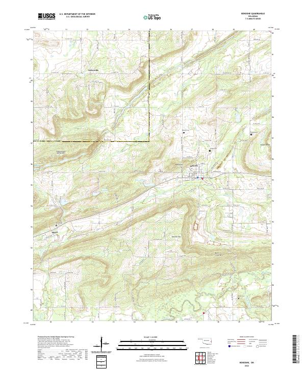 USGS Topographic Map – Bokoshe
