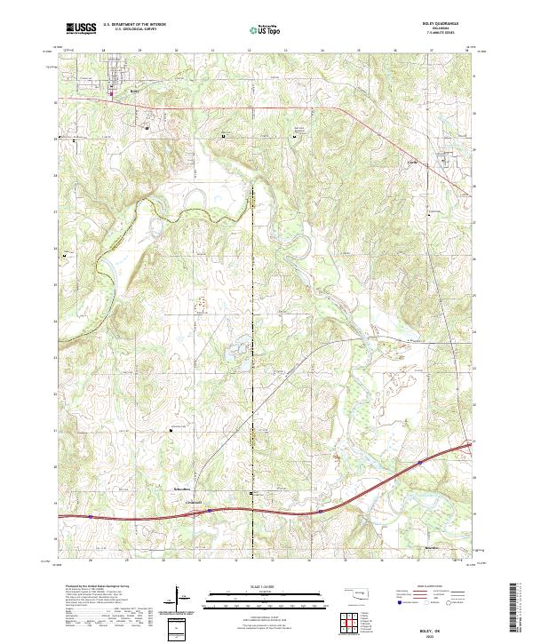 USGS Topographic Map – Boley