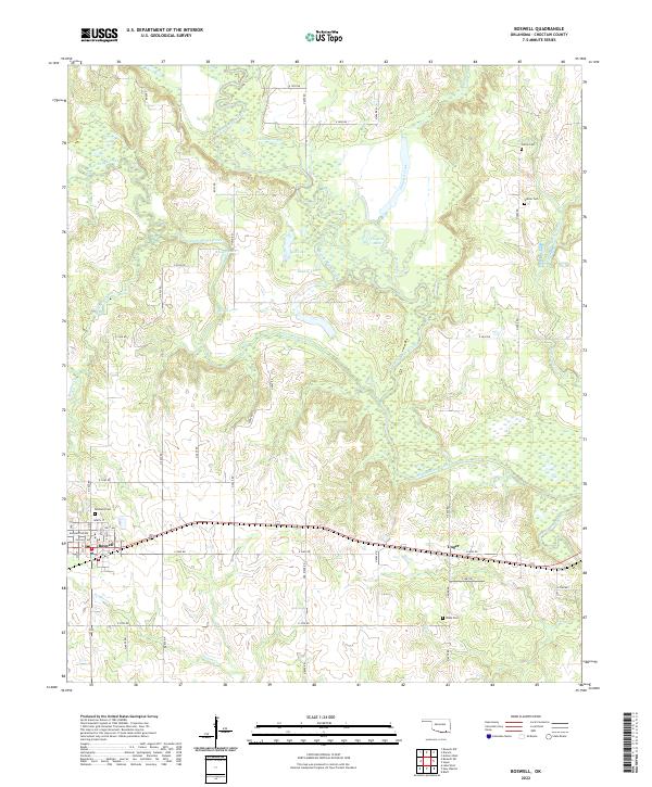 USGS Topographic Map – Boswell