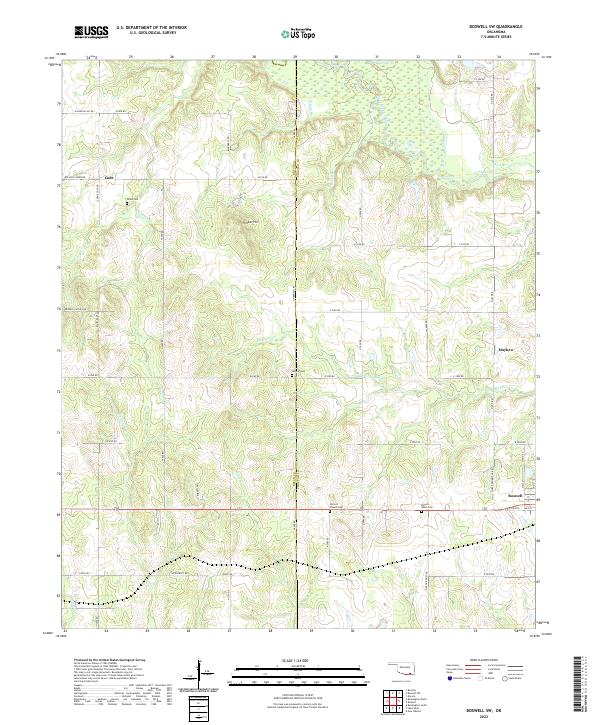 USGS Topographic Map – Boswell SW