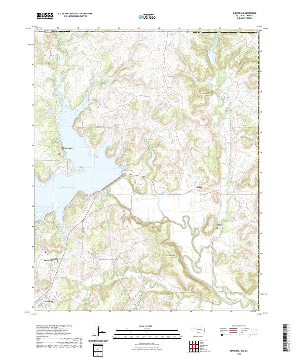 USGS Topographic Map – Bowring