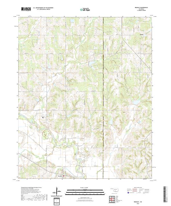 USGS Topographic Map – Bradley