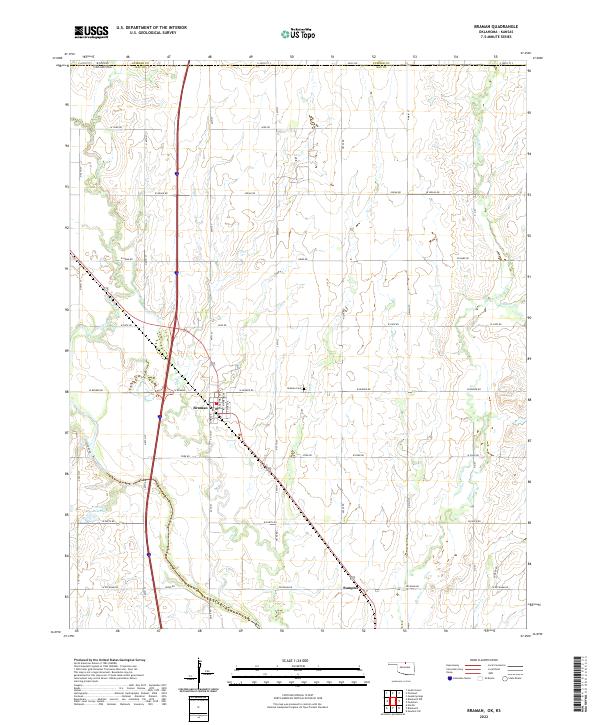 USGS Topographic Map – Braman