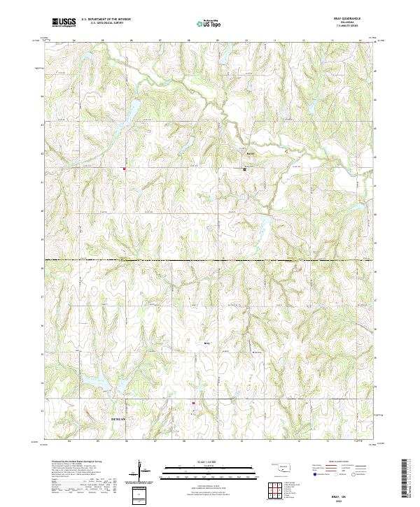 USGS Topographic Map – Bray