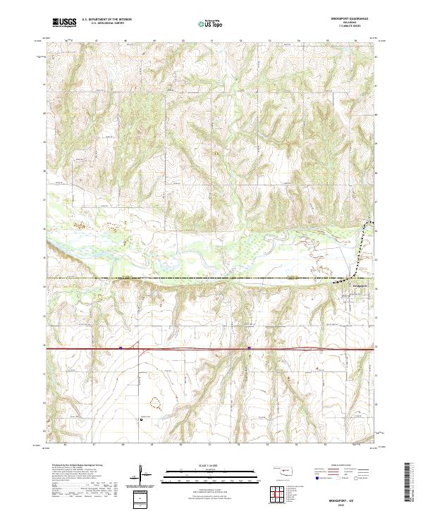 USGS Topographic Map – Bridgeport