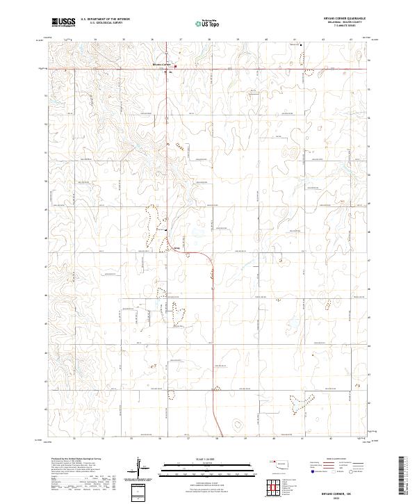 USGS Topographic Map – Bryans Corner