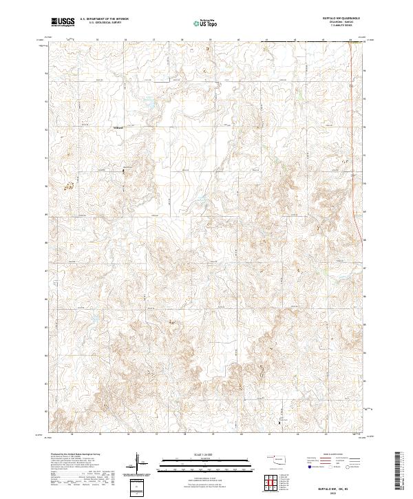 USGS Topographic Map – Buffalo NW