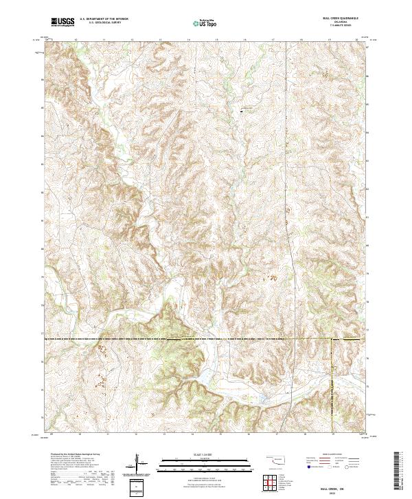 USGS Topographic Map – Bull Creek