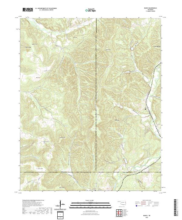 USGS Topographic Map – Bunch