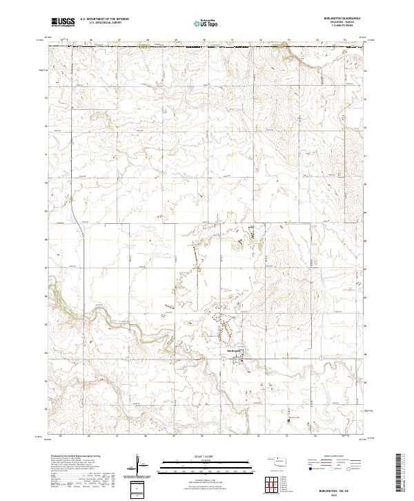2022 Map of Burlington, 2022 Print