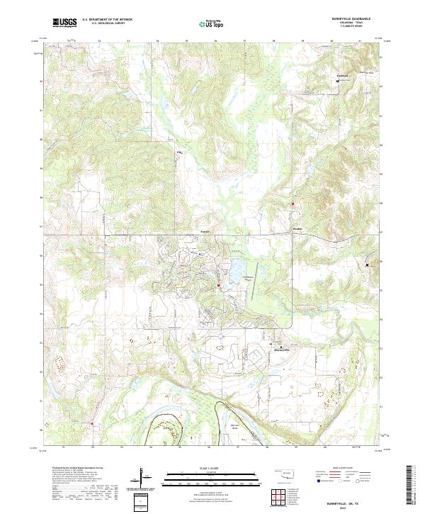 USGS Topographic Map – Burneyville