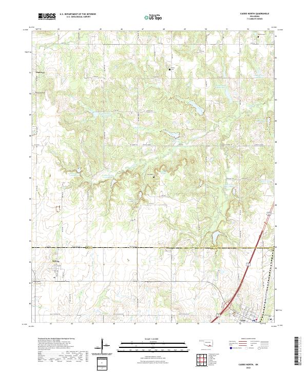 USGS Topographic Map – Caddo North