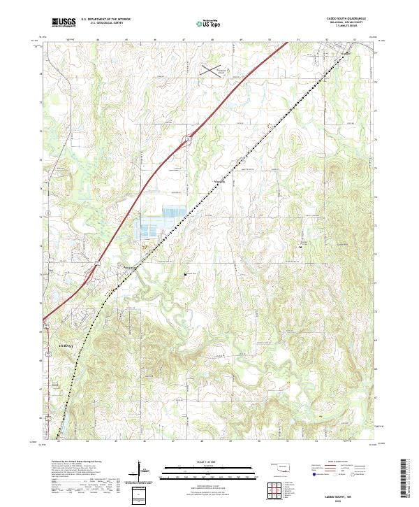 USGS Topographic Map – Caddo South