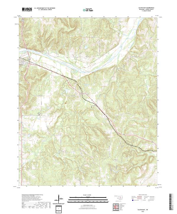 USGS Topographic Map – Calvin East