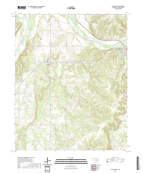 USGS Topographic Map – Calvin West