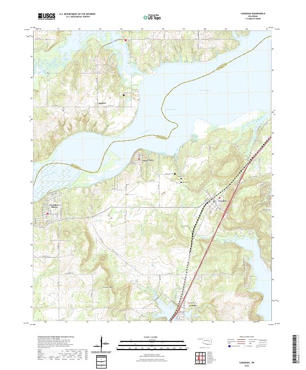 USGS Topographic Map – Canadian