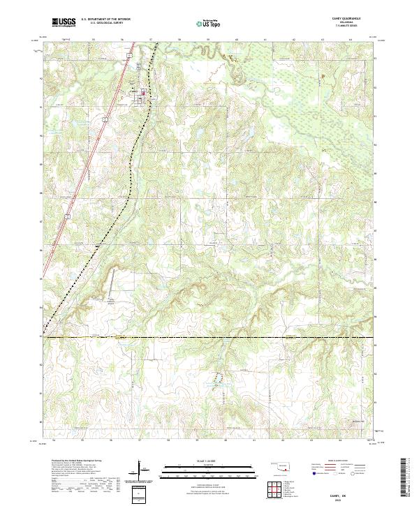 USGS Topographic Map – Caney