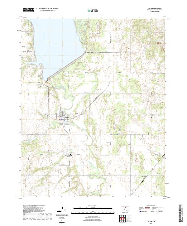 USGS Topographic Map – Canton