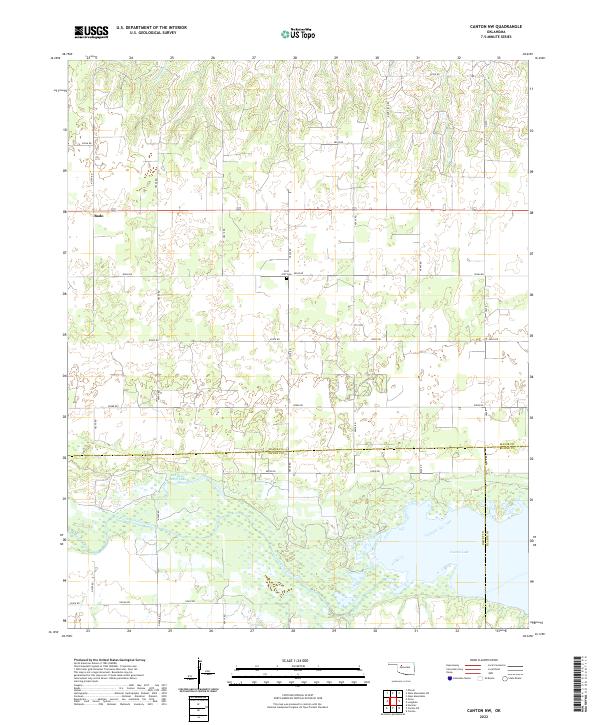 USGS Topographic Map – Canton NW