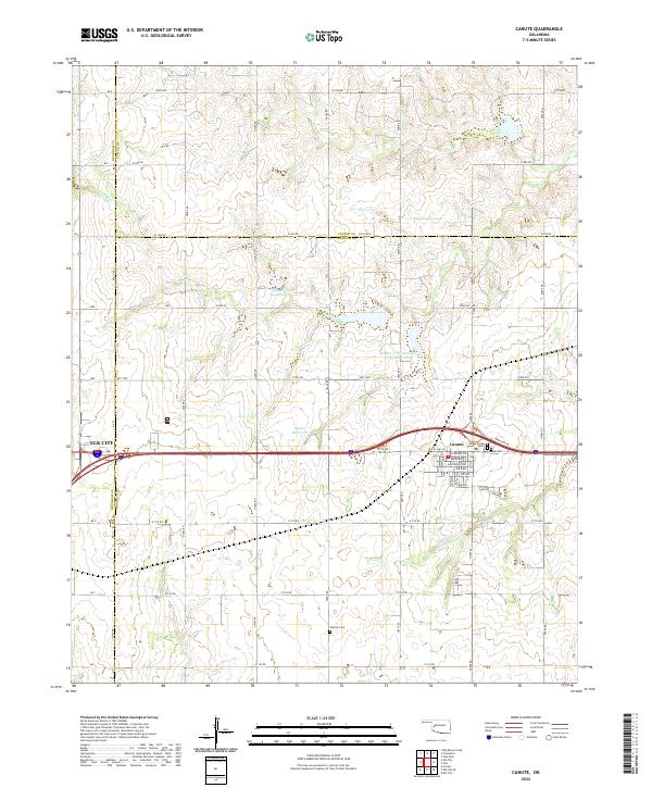USGS Topographic Map – Canute