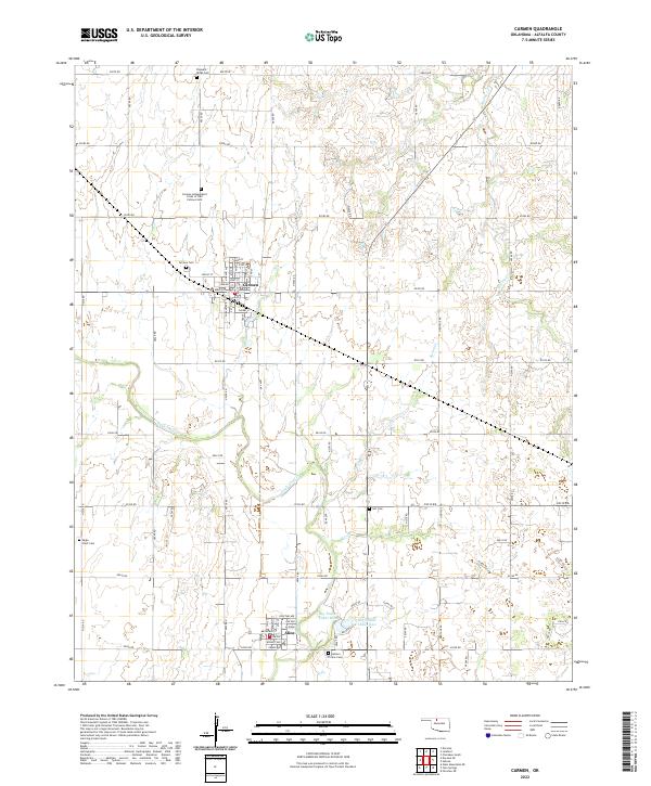 USGS Topographic Map – Carmen