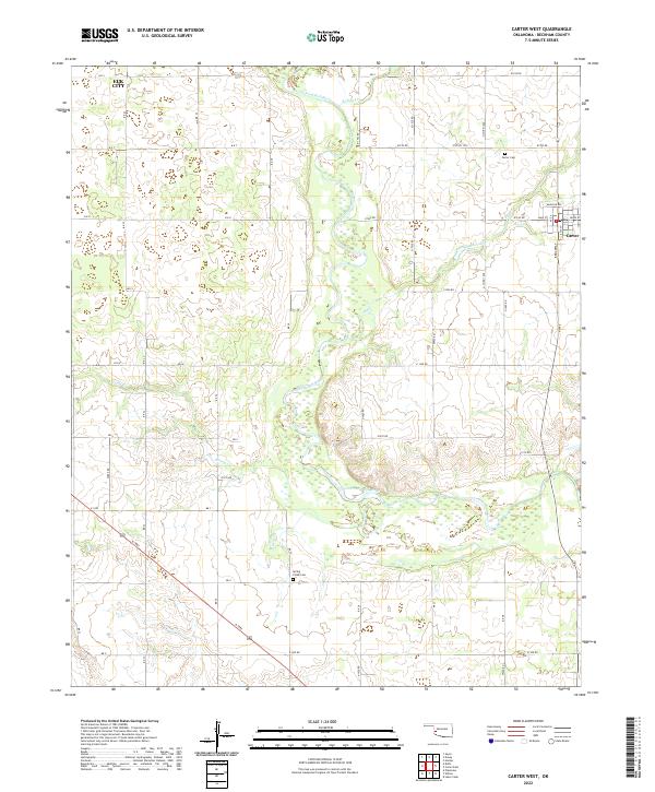 USGS Topographic Map – Carter West