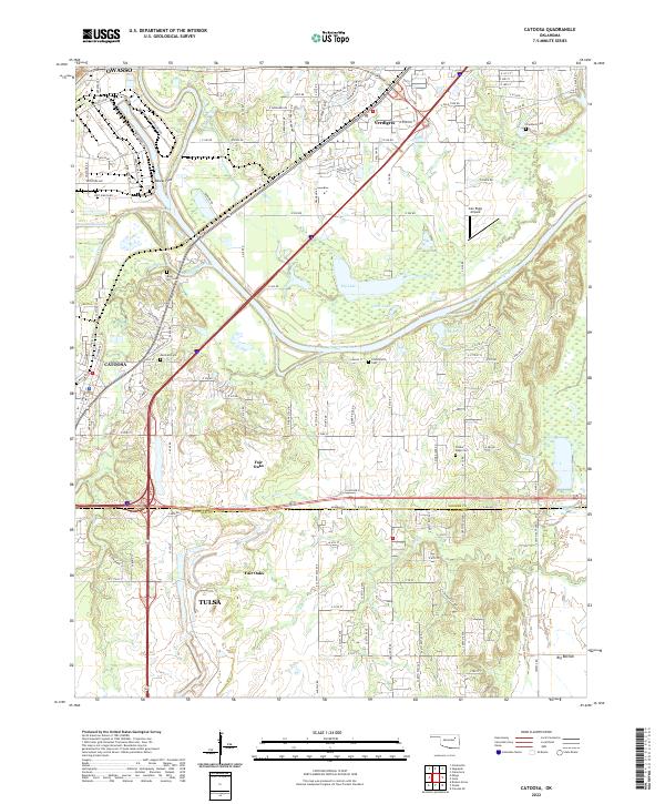 USGS Topographic Map – Catoosa