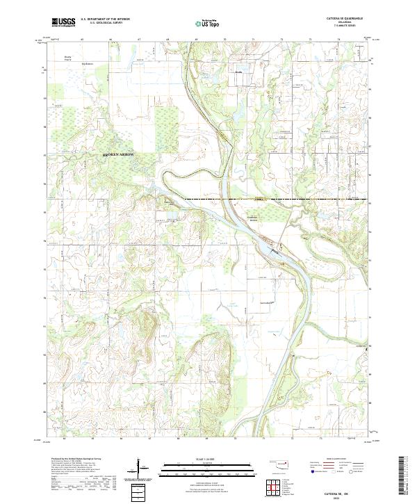USGS Topographic Map – Catoosa SE