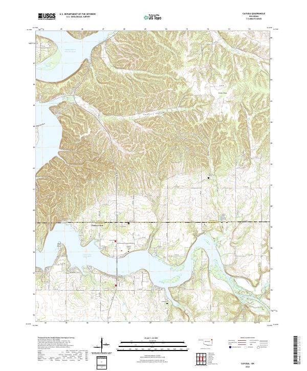 USGS Topographic Map – Cayuga