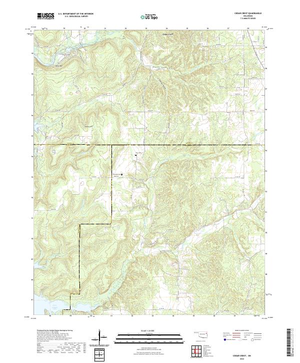 USGS Topographic Map – Cedar Crest