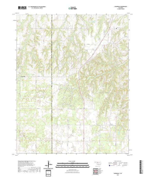USGS Topographic Map – Cedardale
