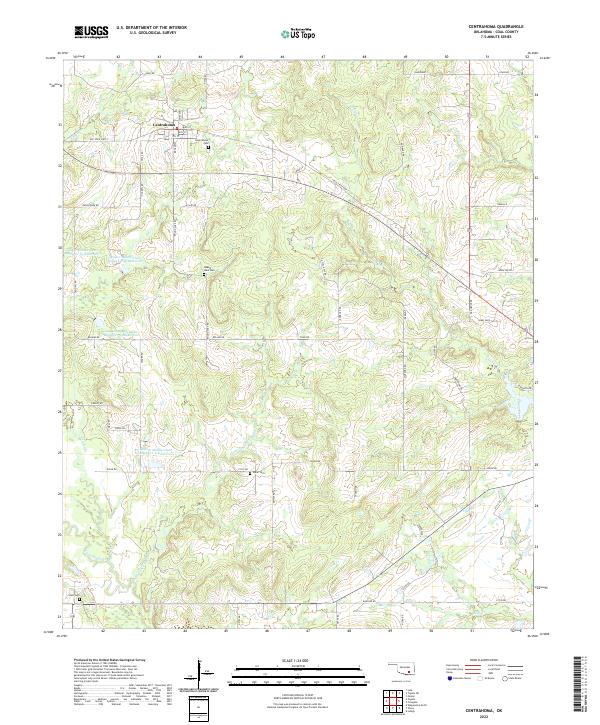 USGS Topographic Map – Centrahoma