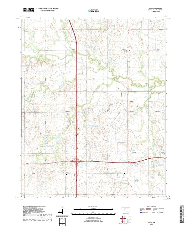 USGS Topographic Map – Ceres