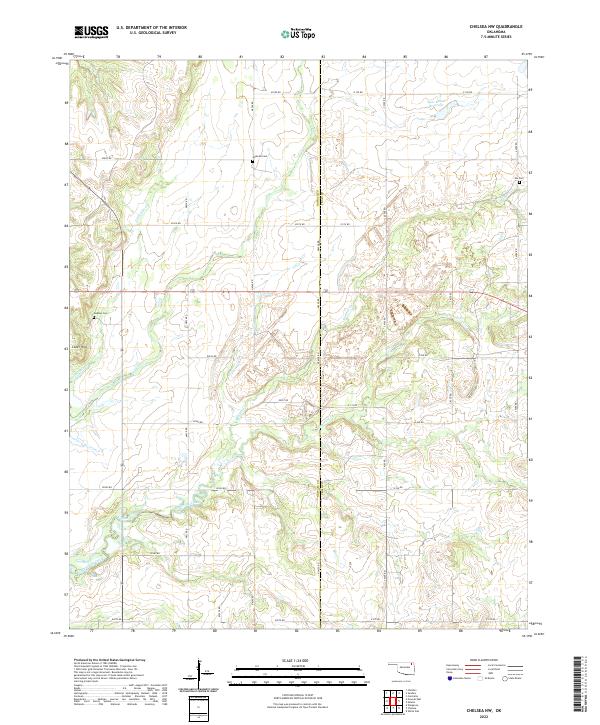 USGS Topographic Map – Chelsea NW