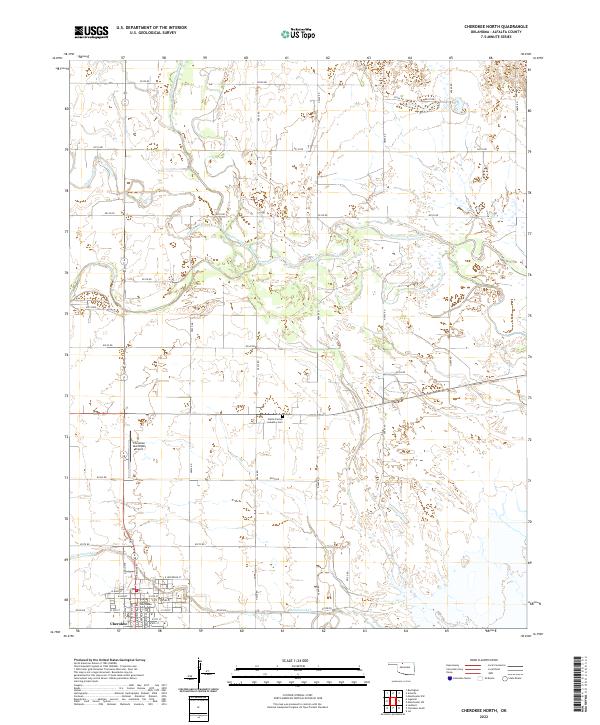 USGS Topographic Map – Cherokee North
