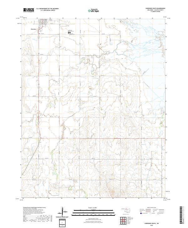 USGS Topographic Map – Cherokee South