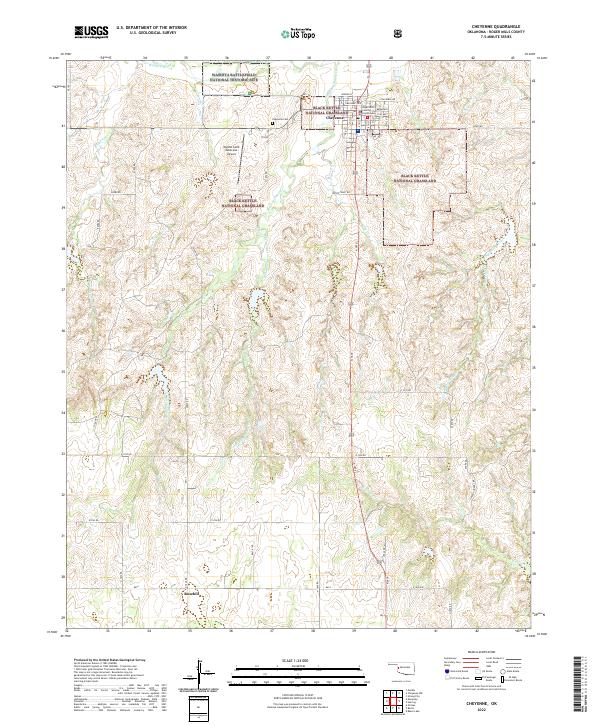 USGS Topographic Map – Cheyenne