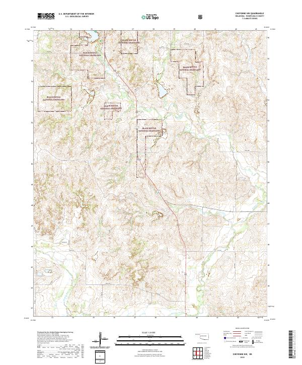 USGS Topographic Map – Cheyenne NW