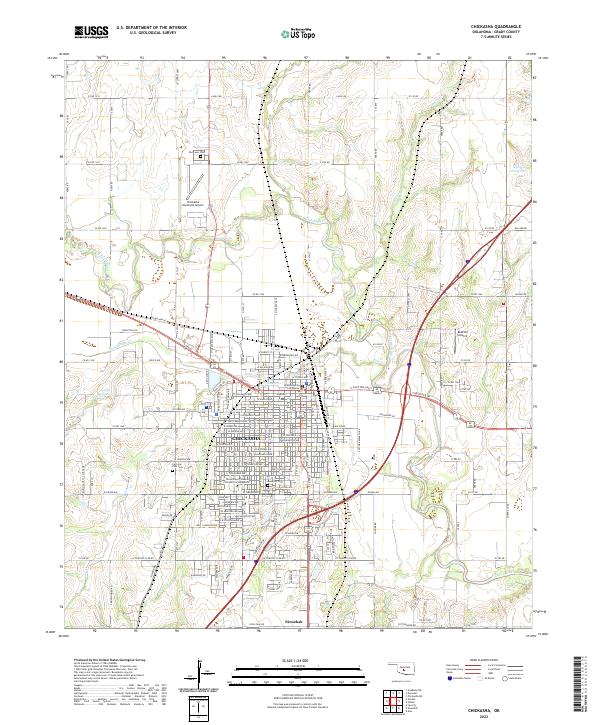 USGS Topographic Map – Chickasha